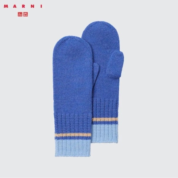 Marni Accessories - Marni x Uniqlo Popcorn Knitted Mitten Gloves